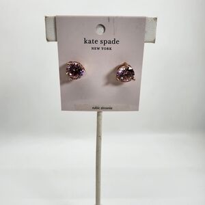 Kate Spade New York “Rise and Shine” Stud Earrings | Pink Cubic Zirconia